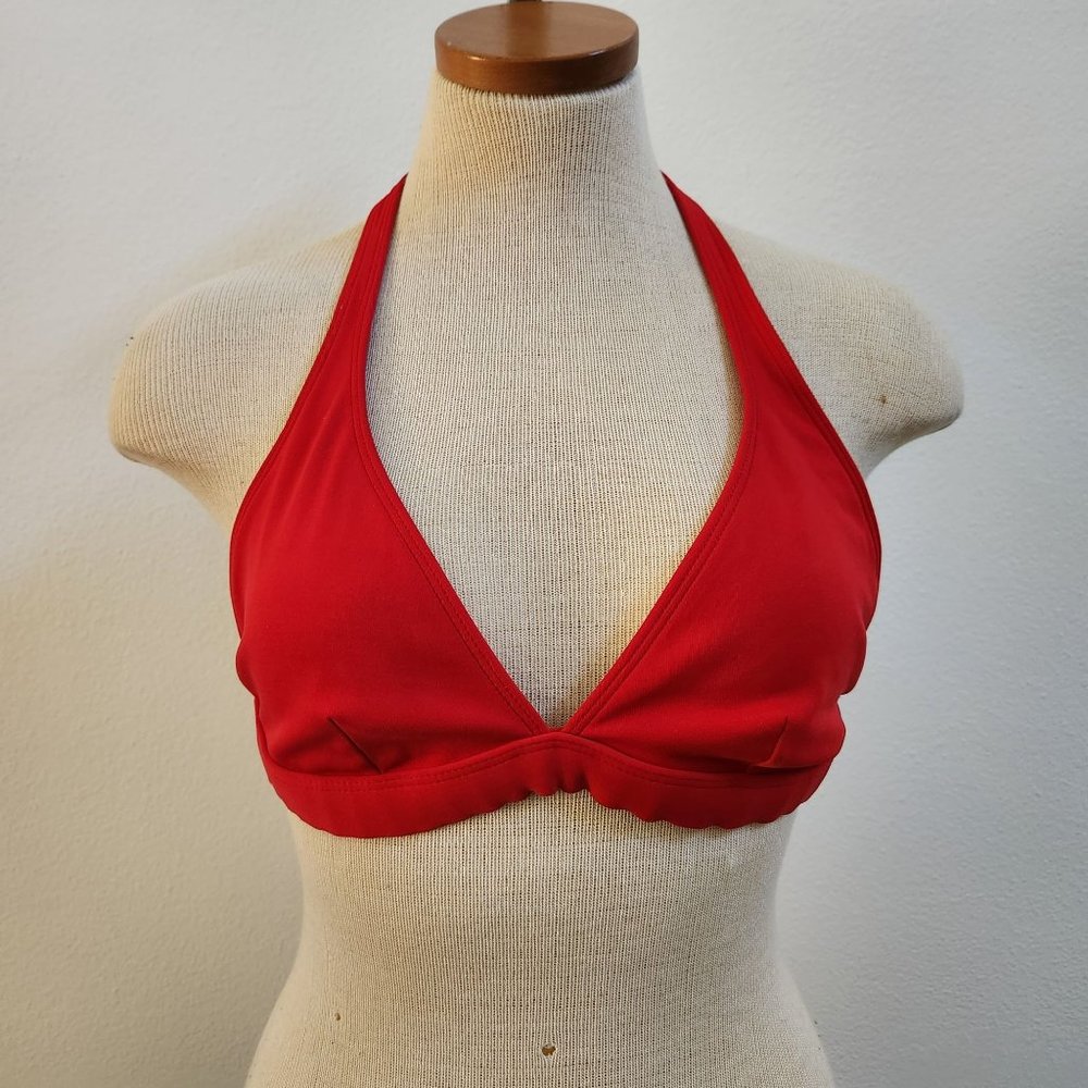 La Blanca by rod beattie Bikini halter Top size 14